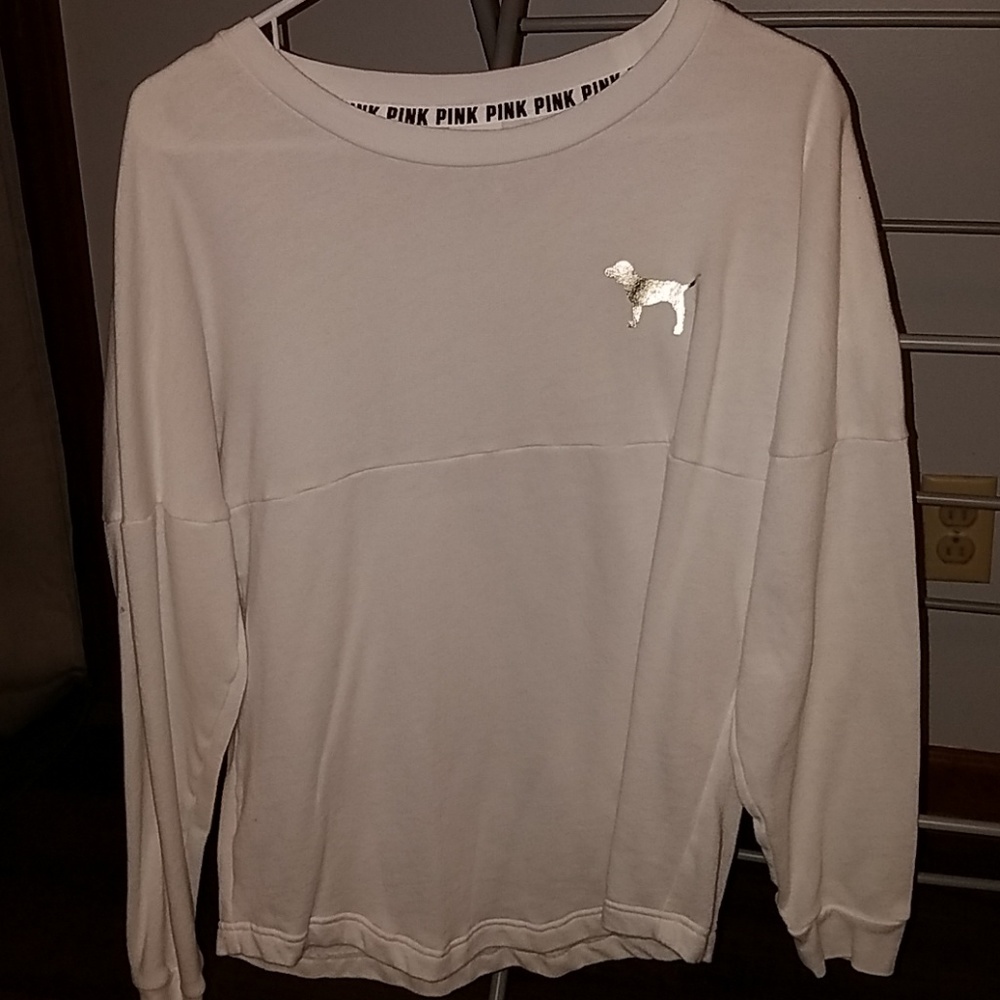 Victoria's Secret Pink Cotton Long Sleeve Sweater